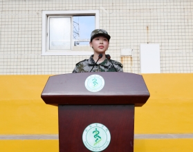 新生代表、医学信息学院汪星宇同学发言